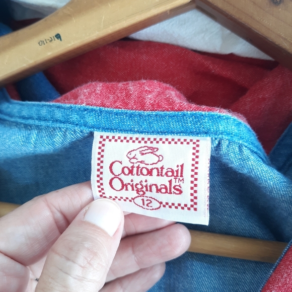 Vintage Cottontail Originals Dress Patriotic Maxi - Picture 5 of 6